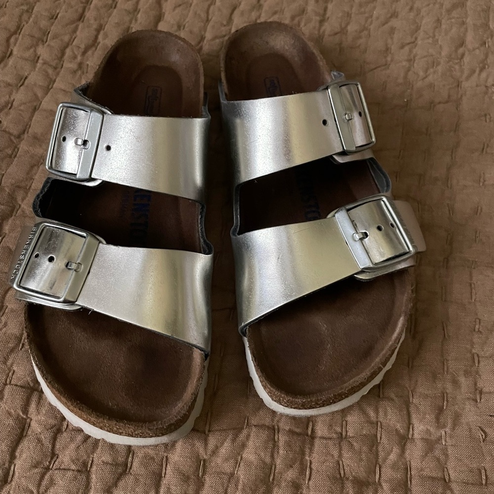 Birkenstock Arizona sandal silver size 37